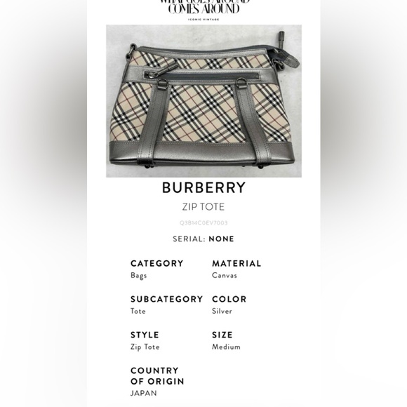 Burberry Plaid Shoulder Bag with Leather Accents, pre-loved Burberry Nova bag - Picture 15 of 16